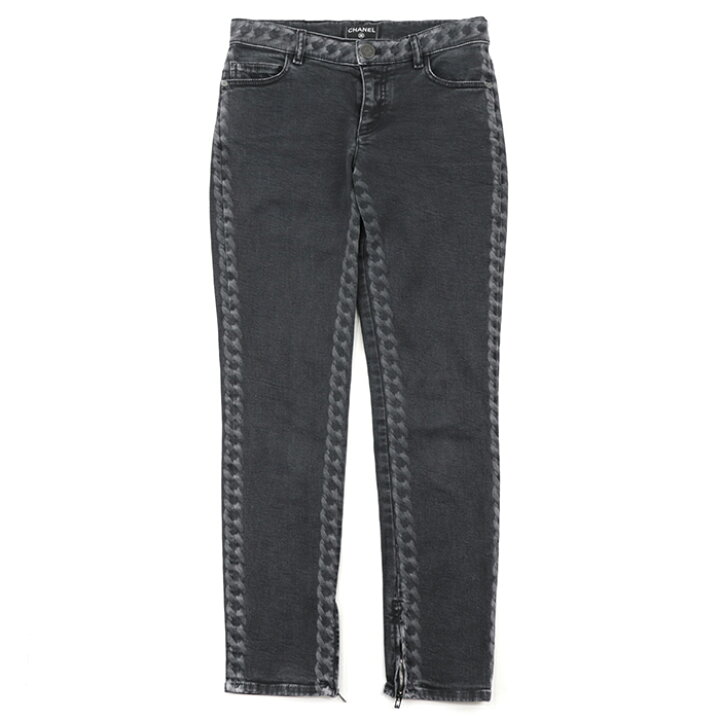 楽天市場】【美品】 シャネル P60875 ストレッチスリムデニムパンツ 