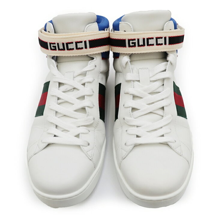 楽天市場】【美品】グッチ 523472 ACE stripe high-top sneaker エース 