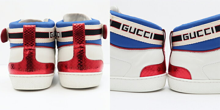 楽天市場】【美品】グッチ 523472 ACE stripe high-top sneaker エース 