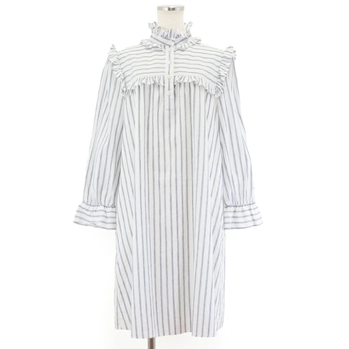 楽天市場】【美品】セリーヌ シャツ ワンピース ストライプ ミニ  