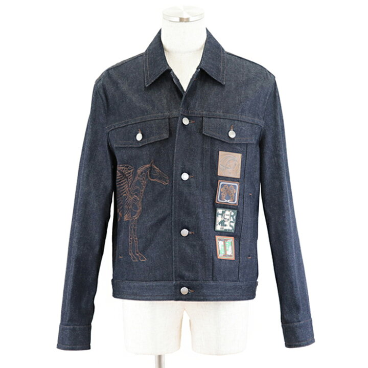 楽天市場】【未使用】エルメス 2023SS Icones au Carre denim jacket  