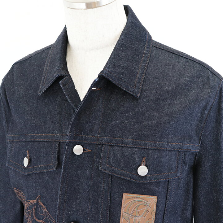 楽天市場】【未使用】エルメス 2023SS Icones au Carre denim jacket 