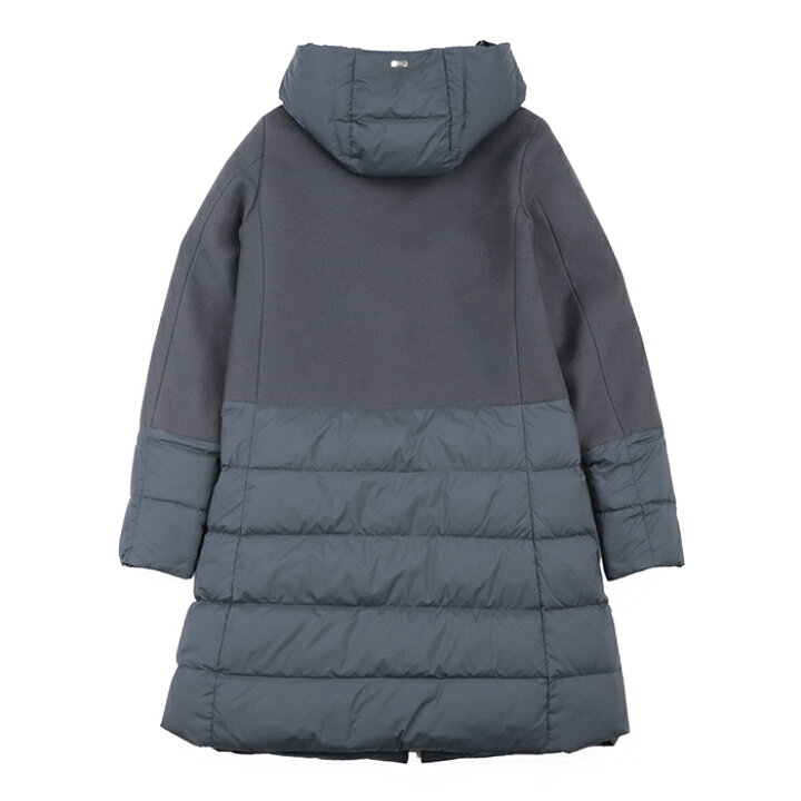 楽天市場】【美品】ウール×ナイロン 切替 ダウンコート フード取外可 