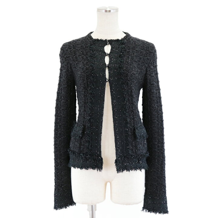 楽天市場】【美品】シャネル 05A P26249 ニット×ツイード コンビ ノー 
