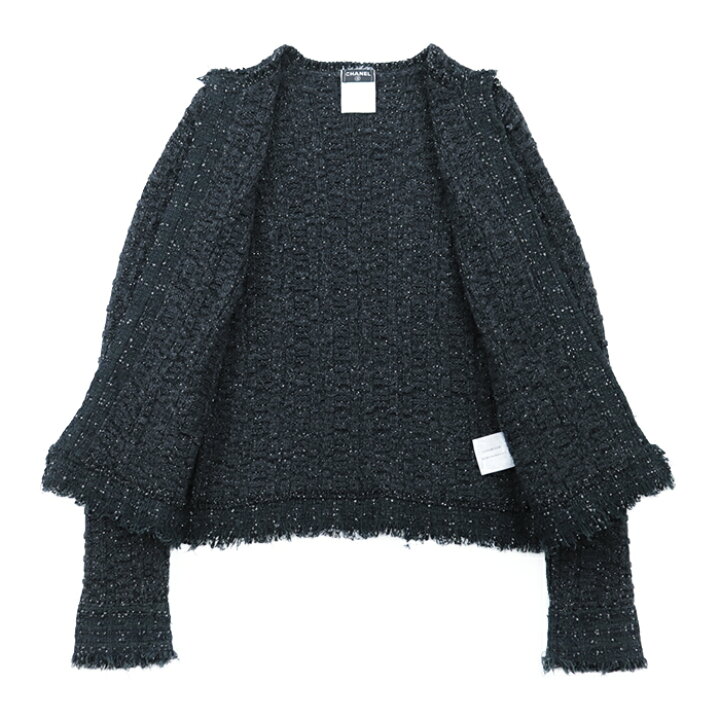 楽天市場】【美品】シャネル 05A P26249 ニット×ツイード コンビ ノー 