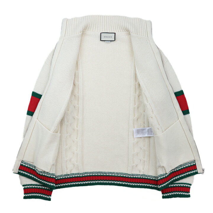 楽天市場】【極美品】グッチ ケーブル ニット ボンバージャケット 