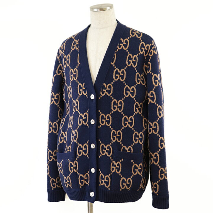 楽天市場】【美品】GUCCI グッチ カーディガン GG柄 グレンチェック柄 