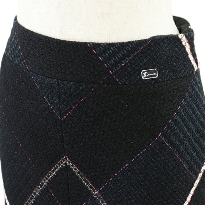 楽天市場】【極美品】CHANEL シャネル スカート 07C P29915 ウール混  