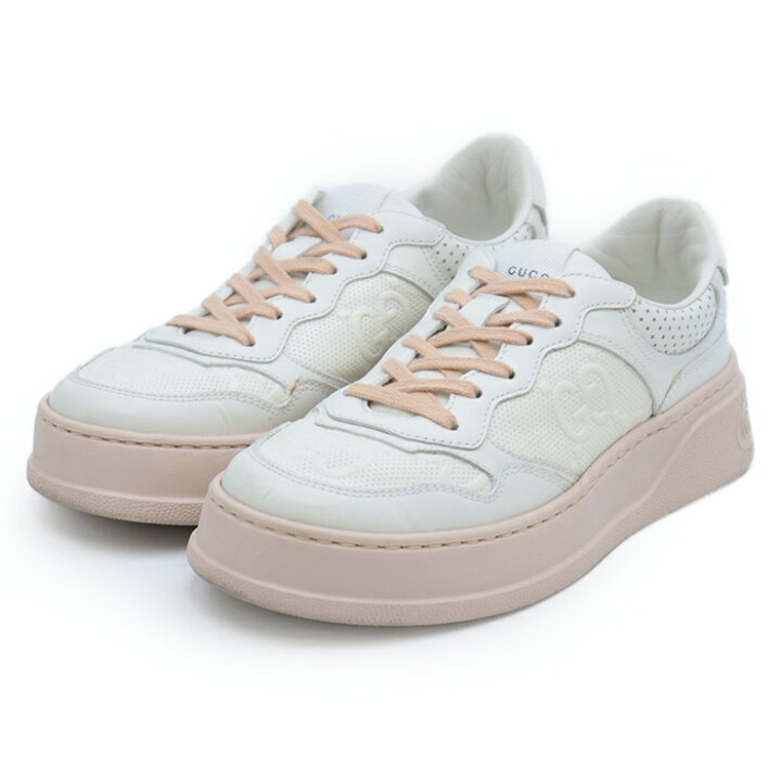 楽天市場】【SALE】GUCCI グッチ スニーカー GGエンボス レースアップ 