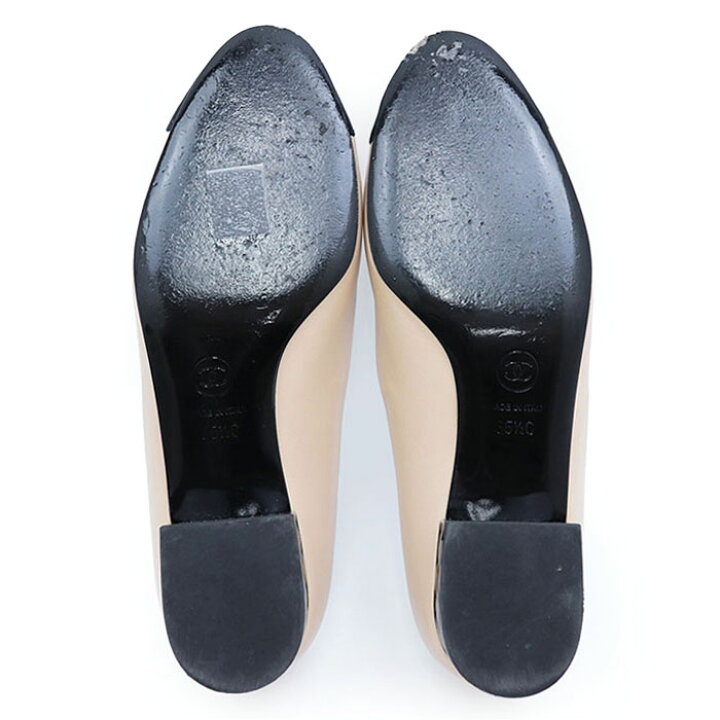 楽天市場】【美品】CHANEL シャネル パンプス キャップトゥ G40156 