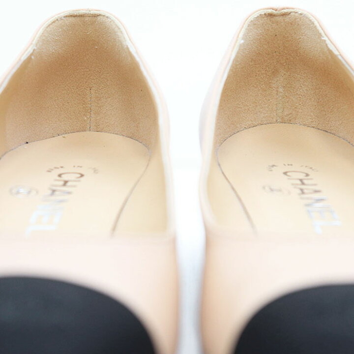 楽天市場】【美品】CHANEL シャネル パンプス キャップトゥ G40156 