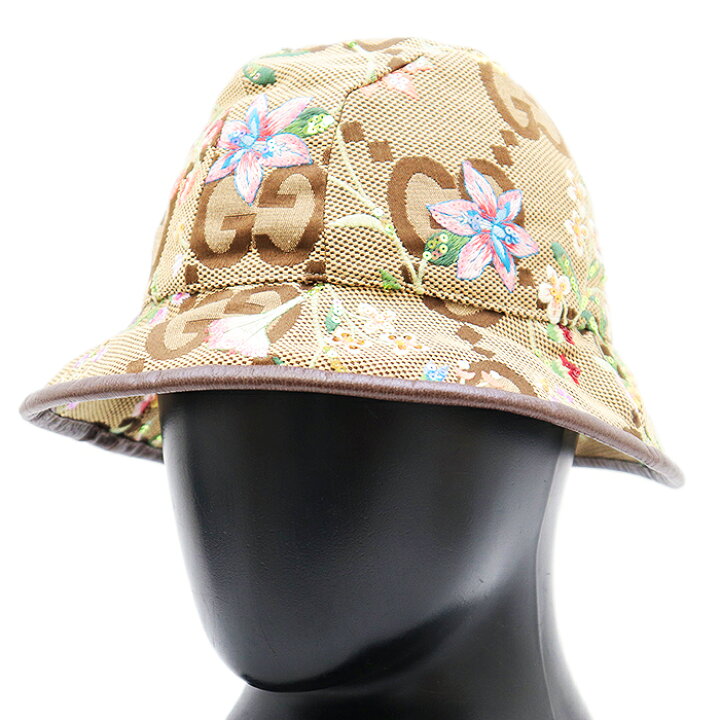 楽天市場】【新品同様】GUCCI グッチ バケットハット シグネチャー  