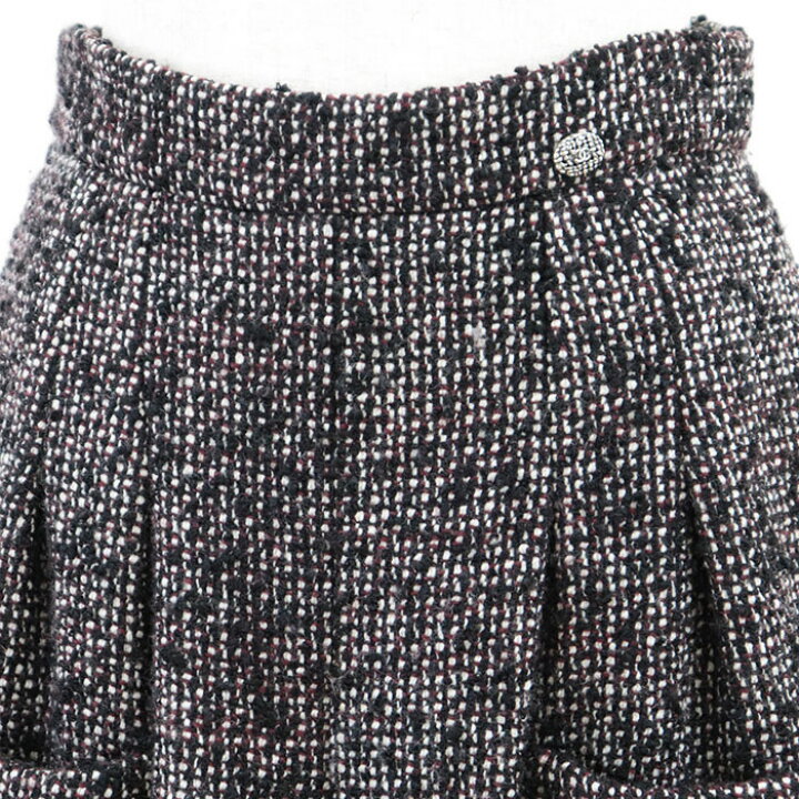 楽天市場】【美品】CHANEL シャネル ツイードスカート P44259 ロゴ 