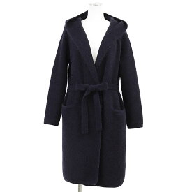 SALE【美品】’S Max Mara エス マックスマーラ ガウンコート モヘア フーデッド ベルテッド アウター レディース サイズ不明 ネイビー 紺 イタリア製【中古】