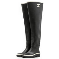 【S様専用】CHANEL シャネル ロングレインブーツ サイハイ G39525 2022AWコレクション COCOマーク ロゴ …
