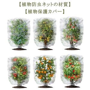 2枚セット!植物保護カバー 防虫ネット 植物保護袋 野菜網 野菜栽培 園芸用ネット 網 鉢植え用 防鳥ネット ベランダ DIY 果樹園 みかん 家庭菜園 農業 菜園プランター用 園芸用品 害虫 鳥対策