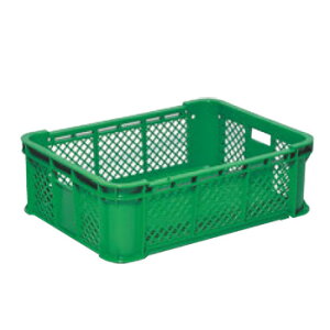 サンコー サンテナー B#40-4 グリーン PE製【コンテナー】【メッシュコンテナ】【プラスチックコンテナー】【物流保管用品】【流通】【倉庫作業】【業務用】