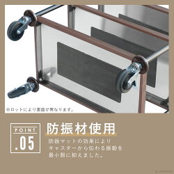 サービスワゴン木目調黒脚タイプダークブラウンフラットタイプステンレス3段業務用PRO-M3F-W-DB-BK【中】3段組立式【業務用ワゴン】【キッチンワゴン】【ステンレスワゴン】【サービスカート】【キャスターワゴン】ワゴンワゴンステンレスワゴンキッチン