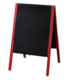 スタンド黒板(赤枠)　MCBD81−1 マーカー・チョーク兼用【看板】【メニュースタンド】【ブラックボード】【スタンド式】【自立式】【業務用】