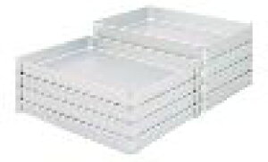 アルミ システムバット L型 小40【バット】【トレイ】【トレー】【餃子バット】【硬質アルミ】【スタッキングバット】【業務用】