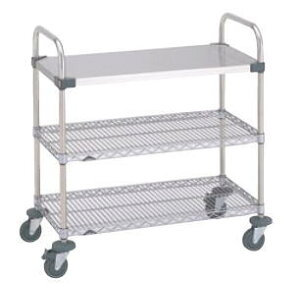 スーパーエレクター・カート UTTカート1型 NUTT4【代引き不可】【業務用配膳車 キッチンワゴン キャスター付ワゴン】【エレクター】【ステンレスカート】【業務用】