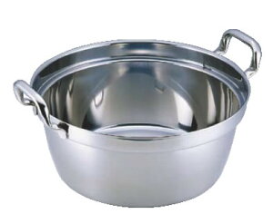 SAパワー・デンジ 円付鍋 36cm【ステンレス鍋】【電磁調理器対応】【IH対応】【業務用鍋】【両手鍋】【Power denji】【業務用】