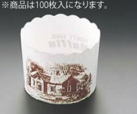 マフィンカップハウス柄白 M-405(100枚入)【製菓用品】【業務用】