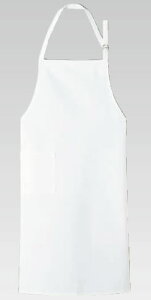 胸当前掛 A-1595(ホワイト)【エプロン 前掛け】【ユニフォーム 作業着】【業務用】