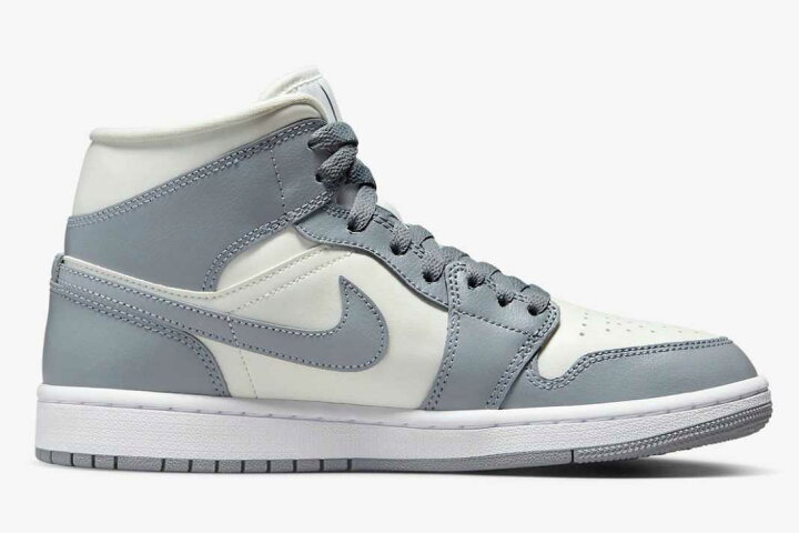 楽天市場】Nike WMNS Air Jordan 1 Mid Grey/Sail ナイキ ウィメンズ 