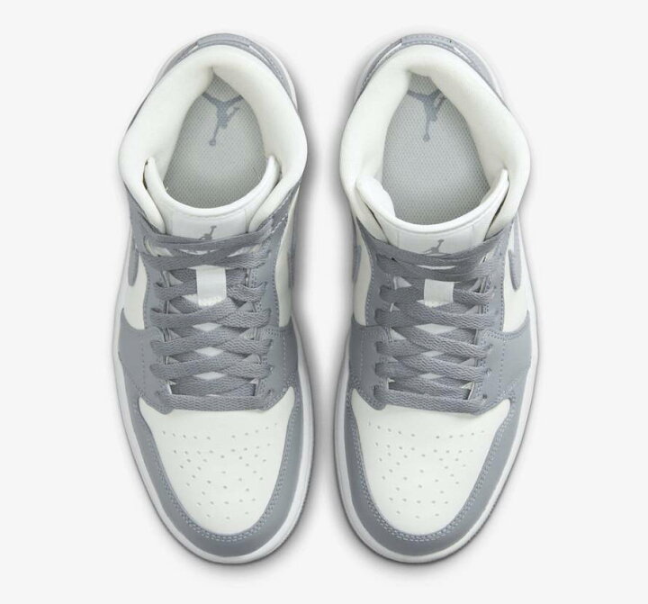 楽天市場】Nike WMNS Air Jordan 1 Mid Grey/Sail ナイキ ウィメンズ  