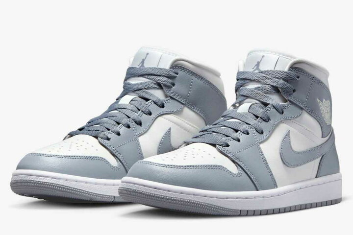 楽天市場】Nike WMNS Air Jordan 1 Mid Grey/Sail ナイキ ウィメンズ 
