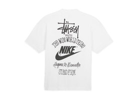 Stussy x Nike Men's T-Shirt White ステューシー x ナイキ メンズ Tシャツ ホワイト SS-561 S M L XL【中古】新古品
