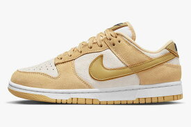 Nike WMNS Dunk Low Gold Suede ナイキ ウィメンズ ダンク ロー ゴールドスウェード DV7411-200【中古】新古品