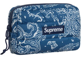 Supreme Puffer Pouch Blue Paisleyシュプリーム パファー ポーチ ブルーペイズリー 22AW【中古】新古品