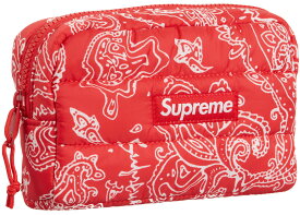 Supreme Puffer Pouch Red Paisleyシュプリーム パファー ポーチ レッドペイズリー 22AW【中古】新古品