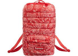 Supreme Puffer Backpack Red Paisley シュプリーム パファー バックパック レッド ペイズリー 22AW【中古】新古品