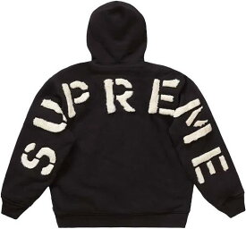 Supreme Faux Fur Lined Zip Up Hooded Sweatshirt Black シュプリーム フェイ クファー ライド ジップ アップ フーディー スウェットシャツ ブラック SUP-FW22-396 S M L XL【中古】新古品