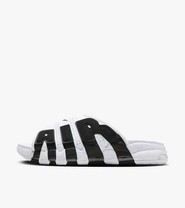 楽天市場】Nike Air More Uptempo Slide White and Black ナイキ エア 