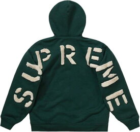 Supreme Faux Fur Lined Zip Up Hooded Sweatshirt Dark Green シュプリーム フェイ クファー ライド ジップ アップ フーディー スウェットシャツ ダークグリーン SUP-FW22-396 S M L XL【中古】新古品