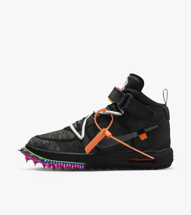 楽天市場】Off-White × Nike Air Force 1 Mid Blackオフホワイト 
