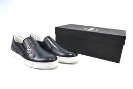 BERLUTI Playtime Leather Slip-On Deep Rothko ベルルッティ プレイタイム レザー スリッポン ダークネイビー サイズ7.5【中古】新古品