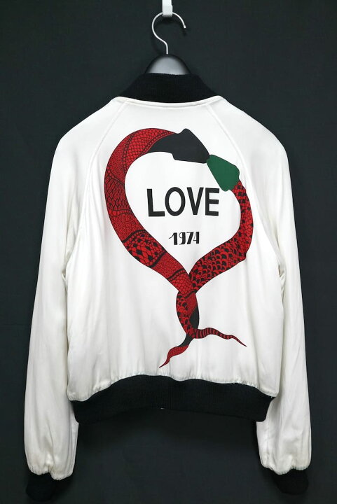 楽天市場】18SS Saint Laurent WSL1195 LOVE 1974 VARSITY JACKET サン 