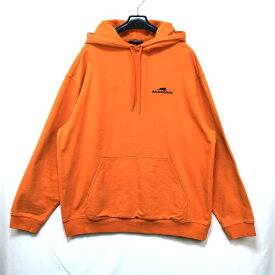 BALENCIAGA Tiger Embroidered Logo Hoodie バレンシアガ タイガー エンブロイデッド フーディ パーカー オレンジ　刺繍 Mサイズ 600583 TLVI6【中古】新古品