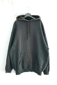 BALENCIAGA バレンシアガ バックロゴ フーディ パーカー スウェット コットン ブラック Sサイズ 【中古】