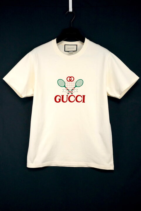 楽天市場】20SS GUCCI Club Multi Tee グッチ テニス 刺繍 ロゴ T 