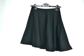 PRADA プラダ ナイロン フレア スカート 40サイズ ブラック APD1 2013 3966【中古】