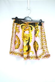FENDI VERSACE FENDACE Multicolor Silk Skirt フェンディ ヴェルサーチ フェンダーチェ マルチカラー シルク スカート 38サイズ FQ7251AIE3【中古】