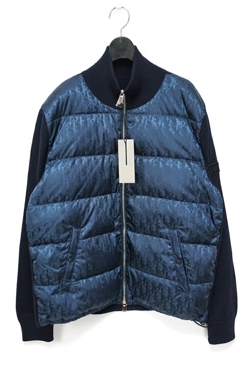 楽天市場】DIOR ディオール Oblique knit Puffer Jacket オブリーク 