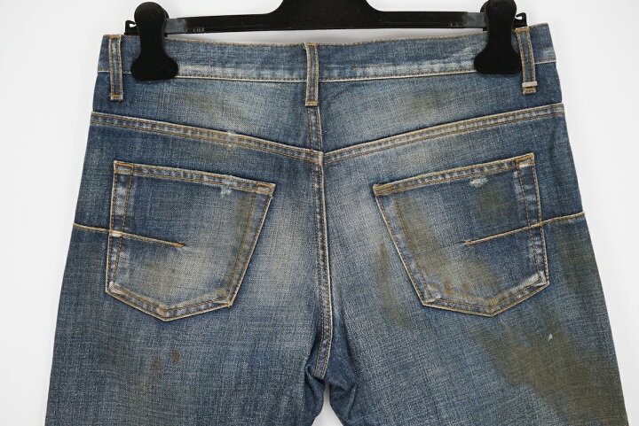 楽天市場】11AW DIOR HOMME RACK RAIL JEANS ディオールオム 汚れ加工 