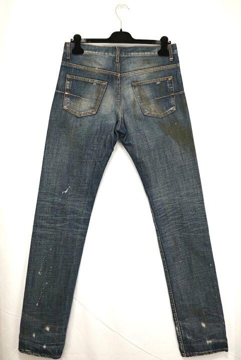 楽天市場】11AW DIOR HOMME RACK RAIL JEANS ディオールオム 汚れ加工 